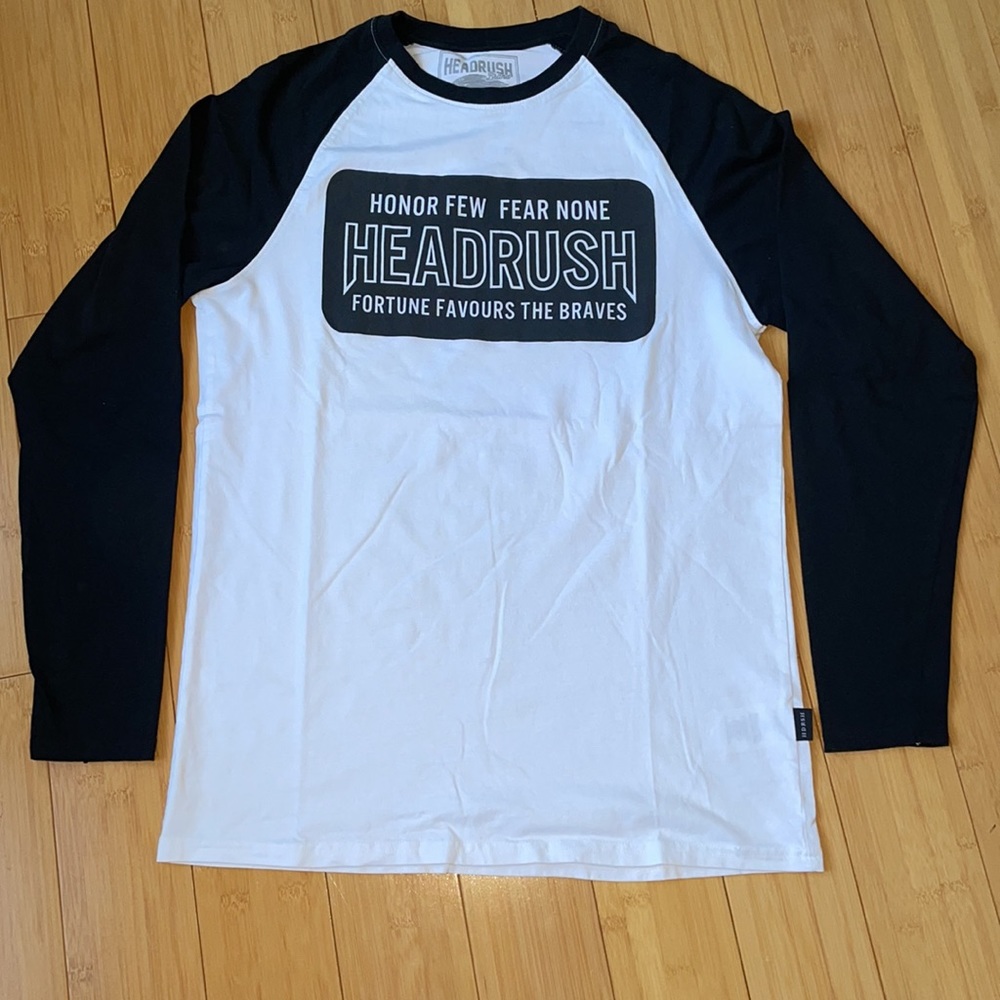 Headrush Brand long sleeve raglan tee, NWOT
